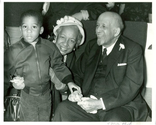 Arthur McFarlane II, cousin Alice Crawford and W.E.B. Du Bois (courtesy of Arthur McFarlane II)
